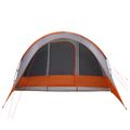 vidaXL Tunelový stan 560 x 395 x 212 cm Šedá a oranžová