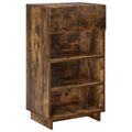 vidaXL Skriňa na topánky 48 x 38 x 87,5 cm Kompozitné drevo Dymový dub