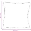 vidaXL Vankúš 2 ks 60 x 60 x 20 cm Polyester Biela