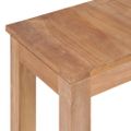 vidaXL Konzolový stolík z teakového dreva prírodná úprava 110x35x76 cm
