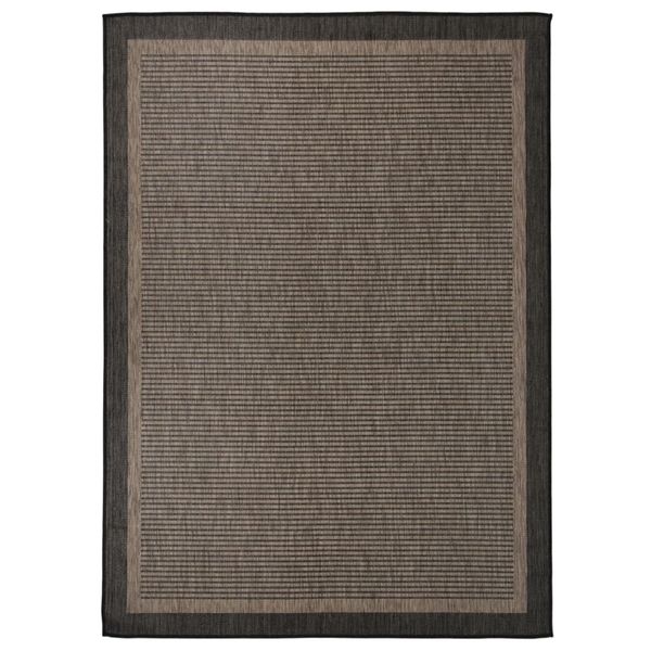 vidaXL Vonkajší koberec s plochým tkaním 200x280 cm tmavohnedý