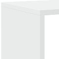 vidaXL Knižnica biela 137,5x29x137,5 cm kompozitné drevo