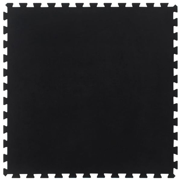 vidaXL Gumová podlahová dlaždica čierna 12 mm 100x100 cm