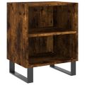 vidaXL Nočné skrinky 2 ks dymový dub 40x30x50 cm kompozitné drevo