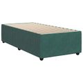 vidaXL Posteľ boxspring s matracom Tmavozelená 80 x 200 cm Zamat