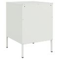 vidaXL Nočné stolíky 2 ks biele 36x39x50,5 cm oceľ