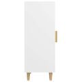 vidaXL Komoda biela 34,5x34x90 cm spracované drevo