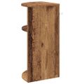 vidaXL Koncový stôl Staré drevo 29,6 x 29,6 x 60 cm Kompozitné drevo