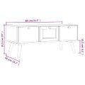 vidaXL Konferenčný stolík so zásuvkami 80x40x35,5 cm kompozitné drevo