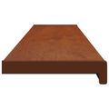 vidaXL Parapetné dosky Hnedé drevo 140 x 25 x 4,5 cm PVC