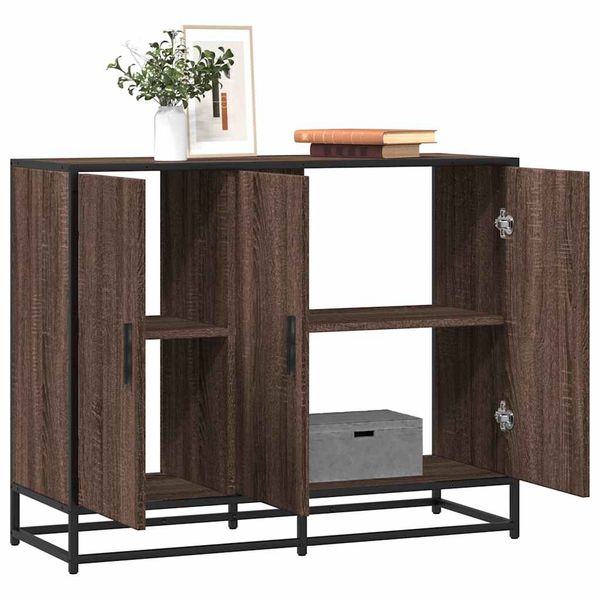 vidaXL Komoda hnedý dub sonoma 94x35x76 cm kompozitné drevo