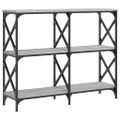 vidaXL Konzolový stolík sivý sonoma 100x28x80,5 cm kompozitné drevo
