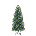 vidaXL Umelý vianočný stromček Zelená 150 cm PE a PVC