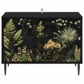 vidaXL TV skrinka RHENEN 69 x 33 x 50,5 cm Čierny dub Kompozitné drevo