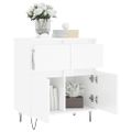 vidaXL Komoda vysoký lesk biela 60x35x70 cm spracované drevo