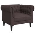 vidaXL Pohovka Chesterfield tmavosivá látka