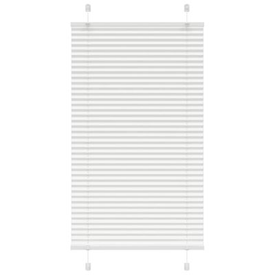 vidaXL plisovaná roleta biela 75x100 cm šírka látky 74,4 cm