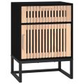 vidaXL Nočné stolíky 2ks čierne 40x30x55,5cm kompozitné drevo a železo