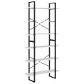 vidaXL Vysoký regál biely 100x30x210 cm drevotrieska