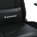 vidaXL Masážna herná stolička čierna umelá koža