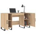vidaXL Stôl dub somoma 140x50x75 cm kompozitné drevo
