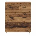 vidaXL Servírovacia skriňa Staré drevo 69,5 x 34 x 90 cm