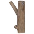 vidaXL Háčik Hnedá 4 x 4 x 14 cm Masívne obnovené drevo