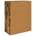 vidaXL Komoda dymový dub 60x30x75 cm spracované drevo
