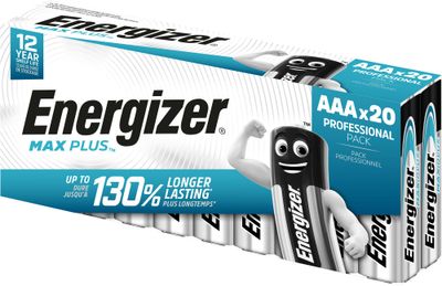 Energizer Max Plus AAA alkalické batérie 20ks E301322905