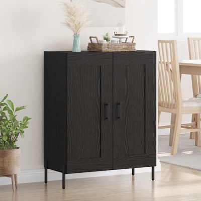 vidaXL Servírovacia skriňa Čierny dub 69,5 x 34 x 90 cm