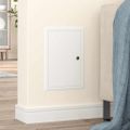 vidaXL Access Panel Biela 33 x 23 x 3 cm Oceľ