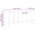 vidaXL Skrinka na gramofónové platne Čierny dub 100 x 38 x 48 cm