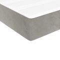 vidaXL Matrac s taštičkovými pružinami stredná tvrdosť bledosivý 90x190x20 cm zamat