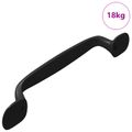 vidaXL Rukoväť nábytku 250 ks Čierna 130 x 19,4 x 22,3 mm Hliník