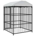 vidaXL Vonkajšia voliéra pre psy so strechou 150x150x210 cm