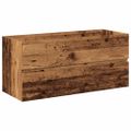 vidaXL skrinka pod umývadlo so vstavaným umývadlom Old Wood