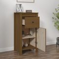 vidaXL Komoda medovo-hnedá 40x35x80 cm masívne borovicové drevo