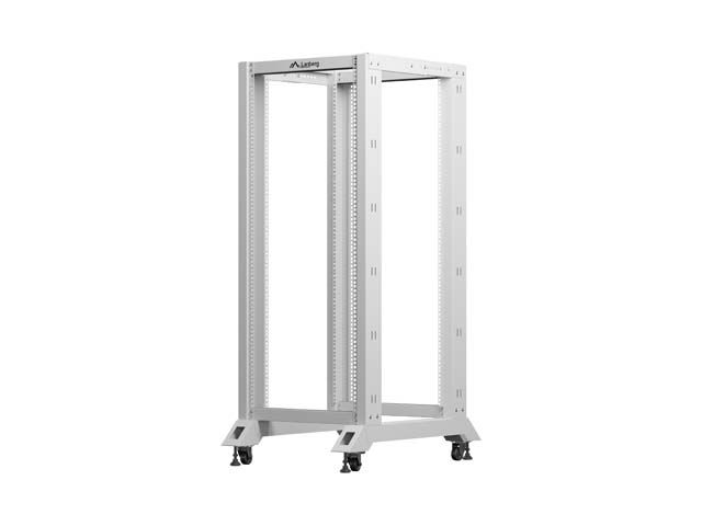 LANBERG OTVORENÝ RACK 19'' 27U 600X800 ŠEDÝ