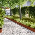 vidaXL Obrubník trávnika 30 ks 20 x 103 cm Poveternostne odolná oceľ