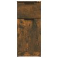 vidaXL Komody 2 ks dymový dub 30x30x70 cm spracované drevo