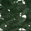 vidaXL Balkónový plôtik s listami Tmavozelená 400 x 100 cm