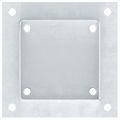 vidaXL Podnože stĺpikov štvorcové 4 ks Strieborná 101x101 mm