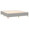 vidaXL Boxspring posteľ s matracom svetlosivá 100x200 cm látka