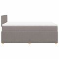 vidaXL Boxspring posteľ s matracom sivohnedý 120x200 cm látka