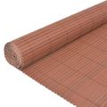 vidaXL Obojstranný záhradný plot, PVC 90x300 cm, hnedý
