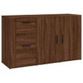 vidaXL Komoda hnedý dub 100x33x59,5 cm spracované drevo