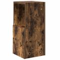 vidaXL Rohová skrinka 25,5x25x55cm Kompozitné drevo Dymová dub