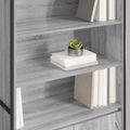 vidaXL Vysoké skrinky Sivý Sonoma 79 x 36 x 200 cm Kompozitné drevo