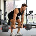 vidaXL 2-v-1 činkový set 40 kg Čierna a červená