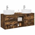 vidaXL Set kabinetov do kúpeľne 3 ks Dymový dub 49,5 x 44,5 x 65 cm